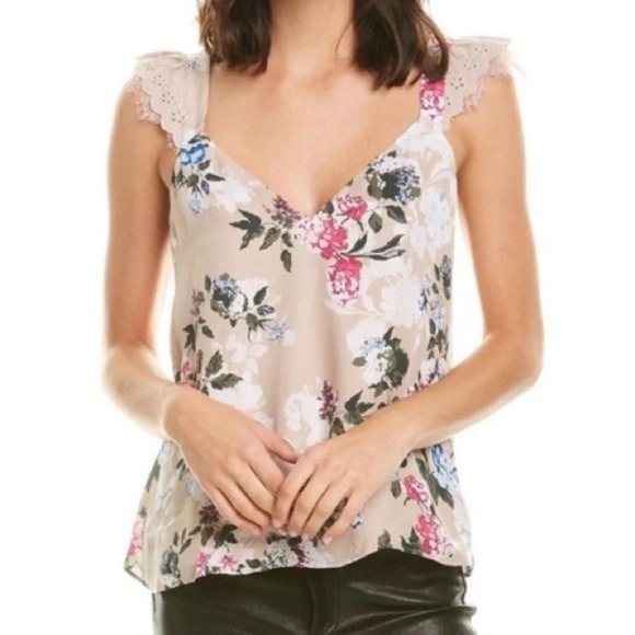 CAMI NYC Juliette Silk Carnation Floral Camisole - Picture 2 of 10
